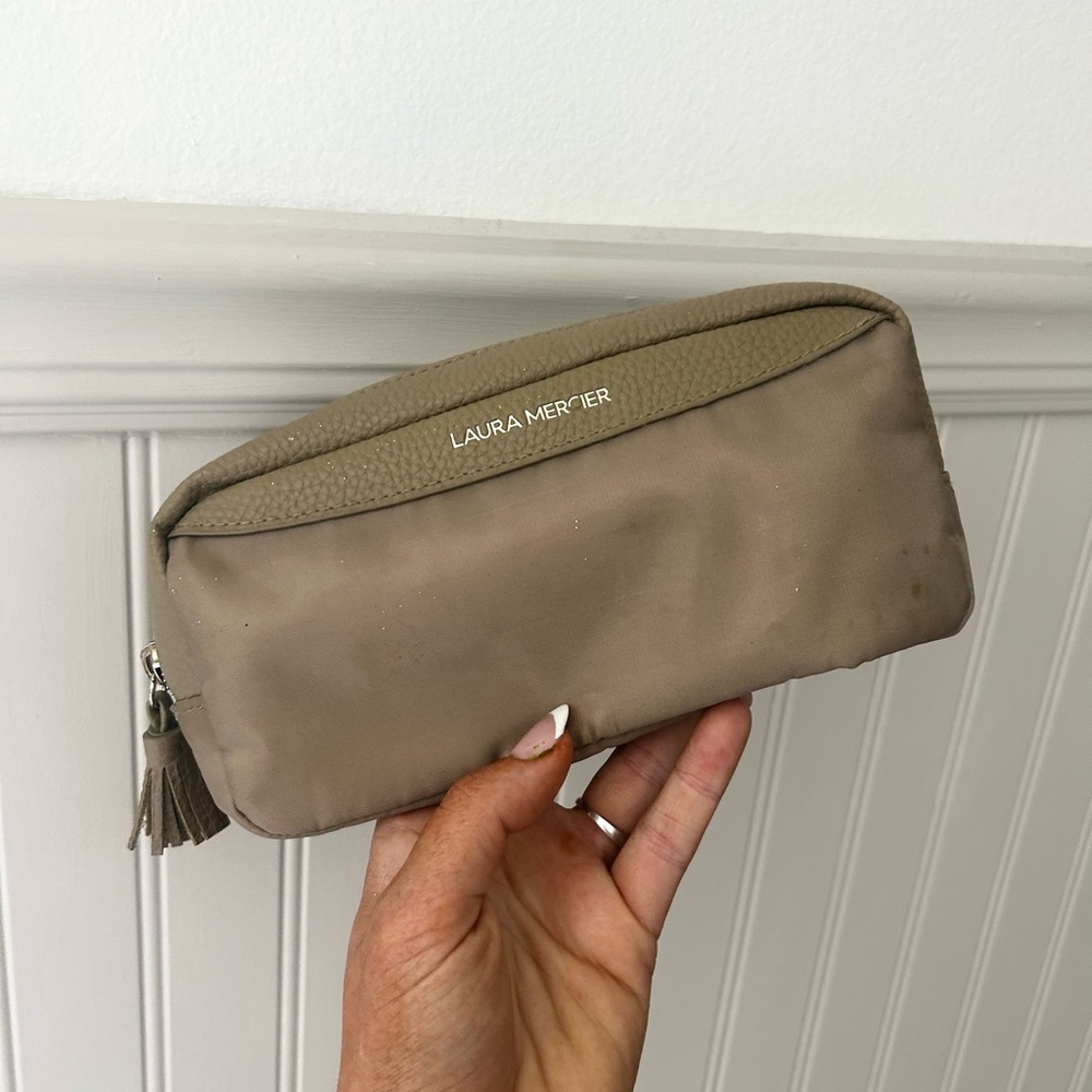Laura Mercier Taupe Cosmetic Bag